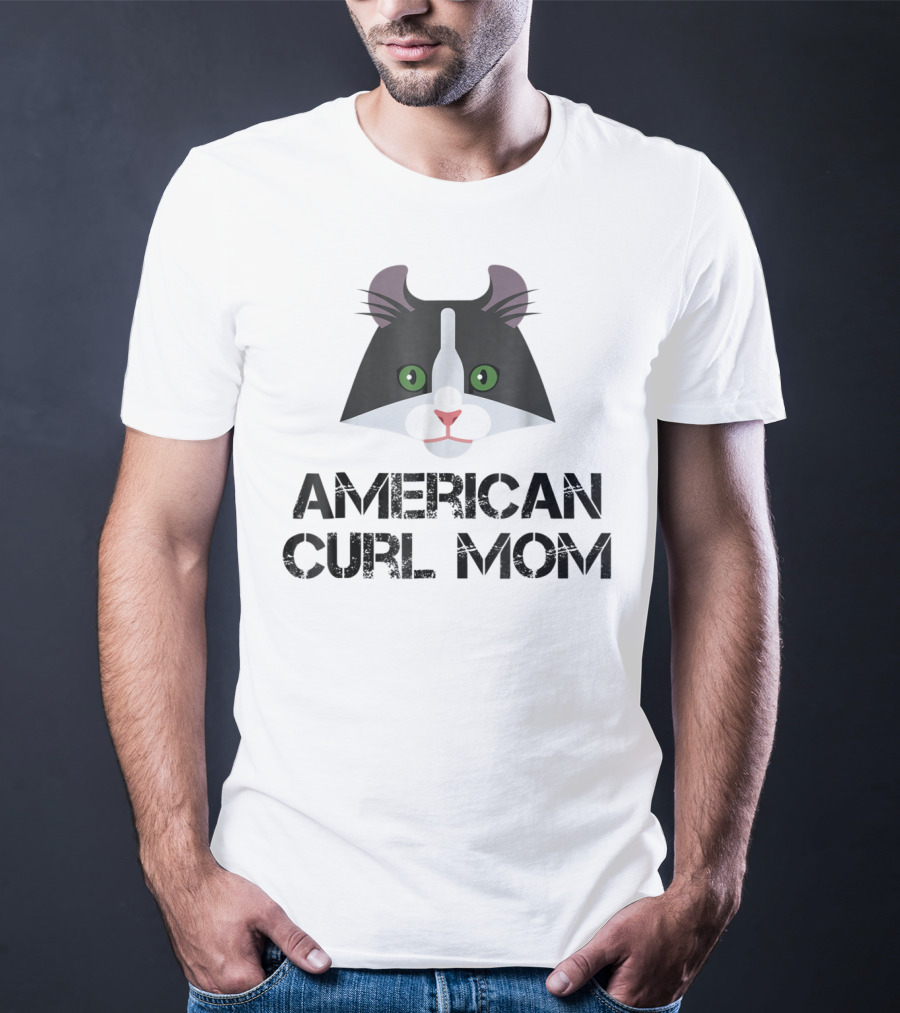 American Curl Mom Cat Lover T-Shirt