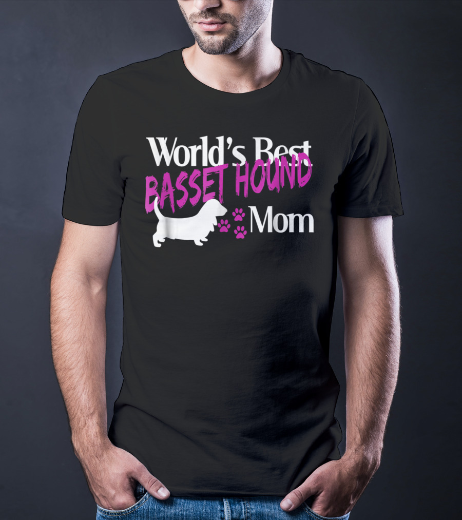 World's Best Basset Hound Mom T-Shirt