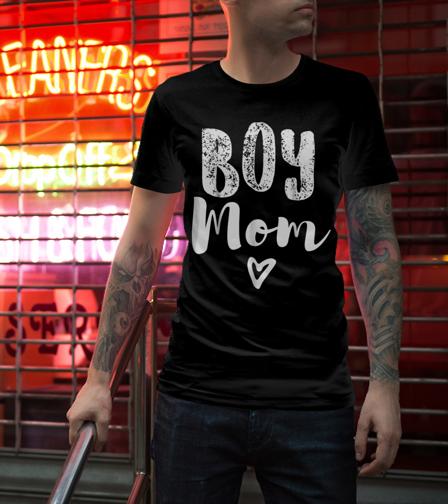 Boy Mom Heart Tshirt23Boy T-Shirt