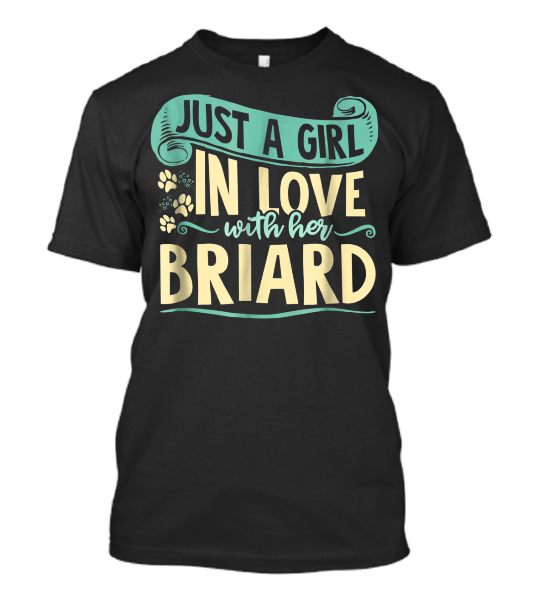 Just A Girl In Love With Her Briard T-Shirt