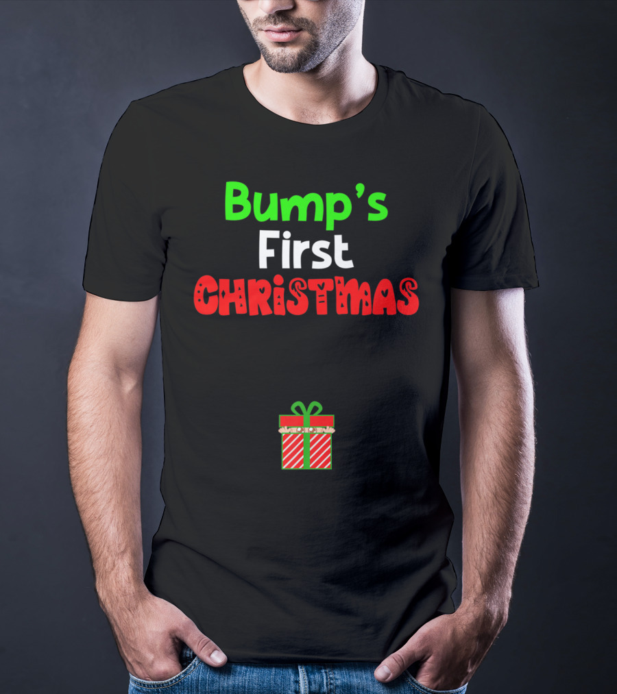 Bump's First Christmas Pregnant Expecting Gift T-Shirt