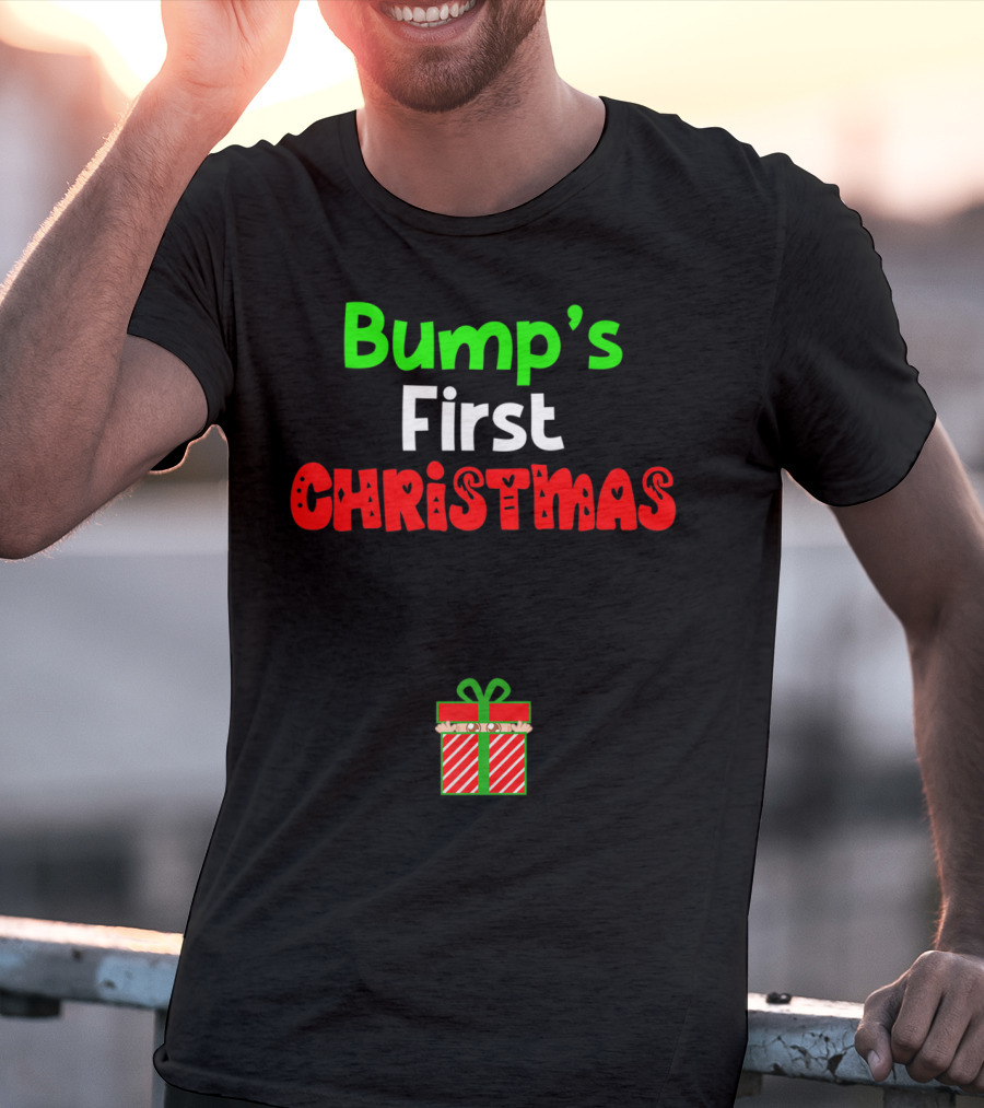 Bump's First Christmas Pregnant Expecting Gift T-Shirt