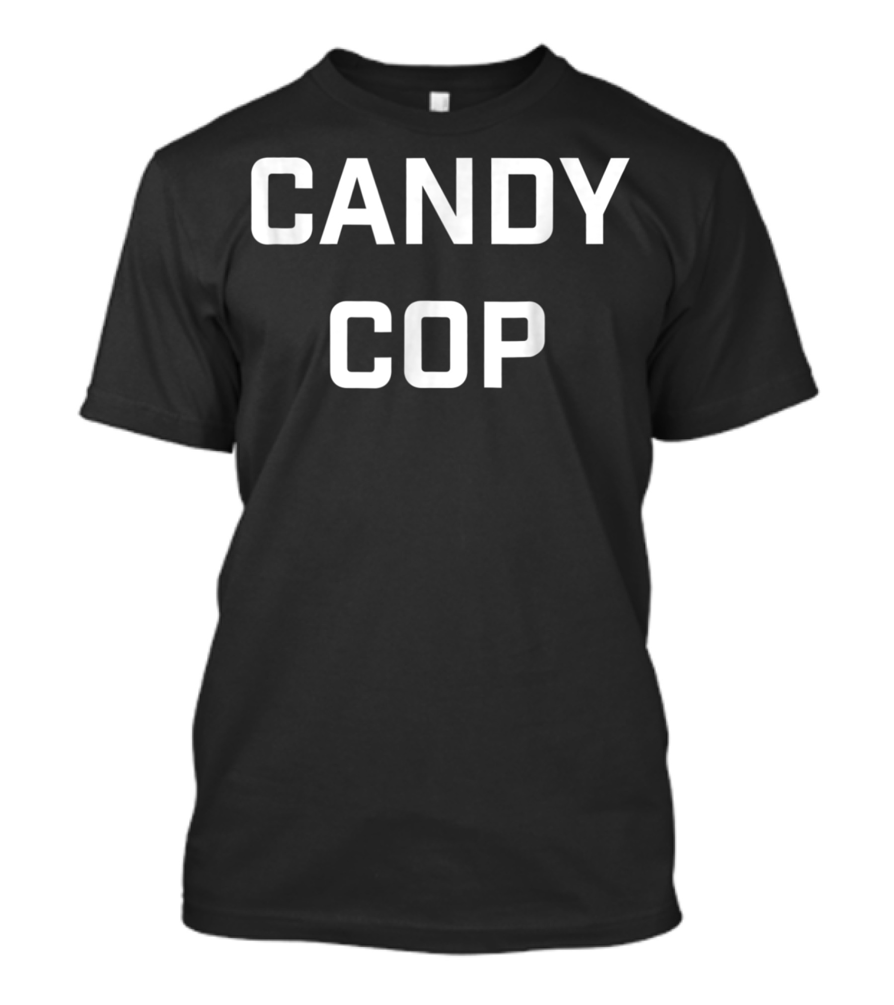 Candy Cop Funny Halloween For Mom Or Dad T-Shirt