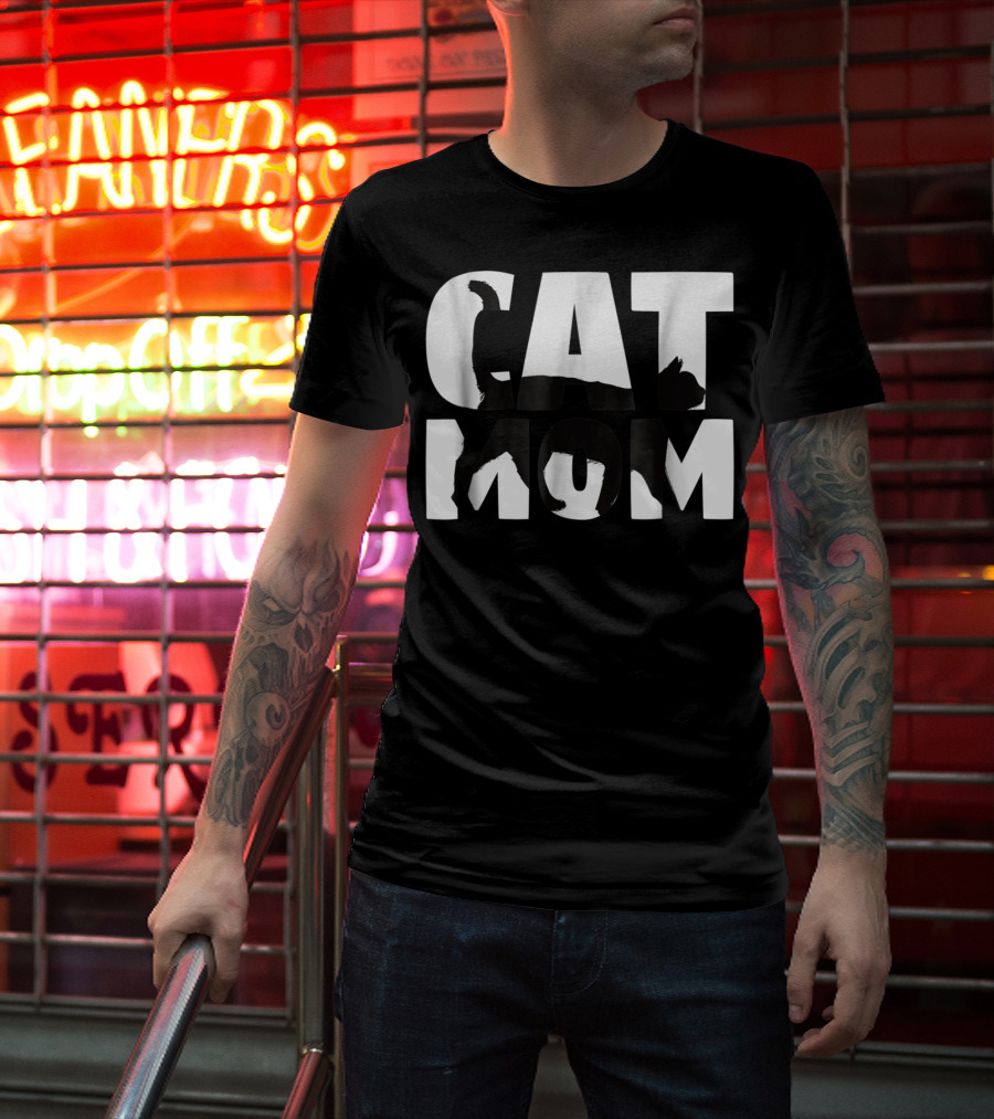 Cat Mom Cat Lover For Mother With Cat T-Shirt