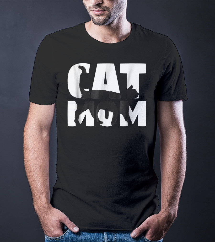 Cat Mom Cat Lover For Mother With Cat T-Shirt