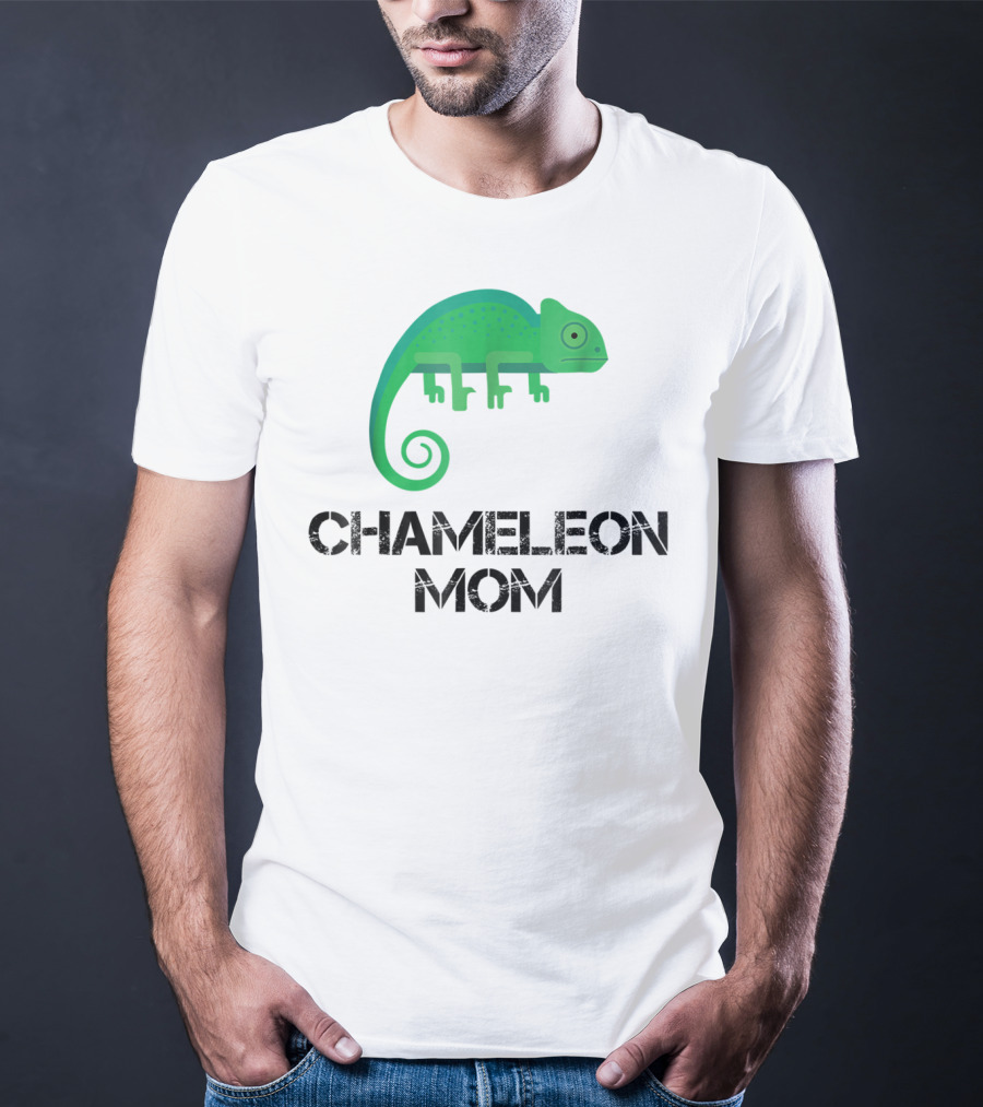Chameleon Mom Chameleon Owner Green Reptile T-Shirt