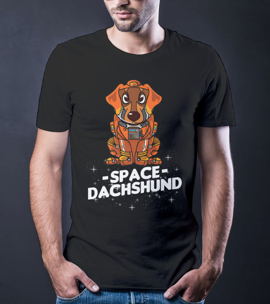 Space Suit Christmas Dachshund Dog T-Shirt
