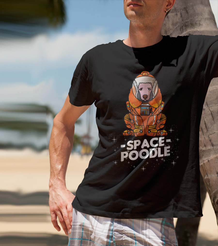 Space Poodle Suit Christmas Dog Owner T-Shirt