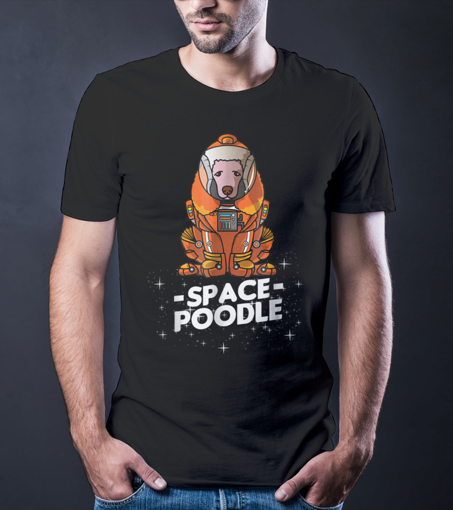 Space Poodle Suit Christmas Dog Owner T-Shirt