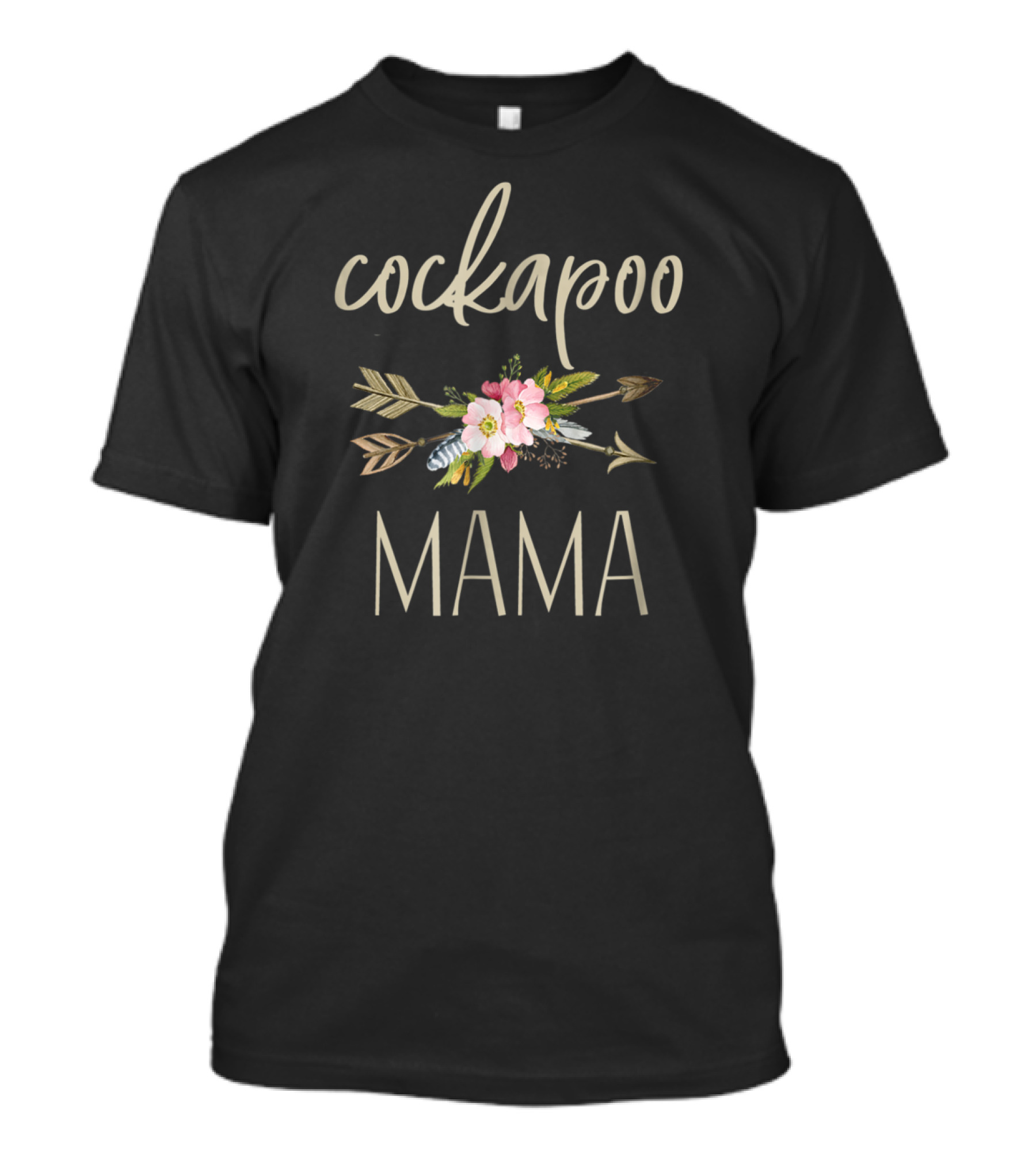 Cockapoo Mama Floral Arrow T-Shirt