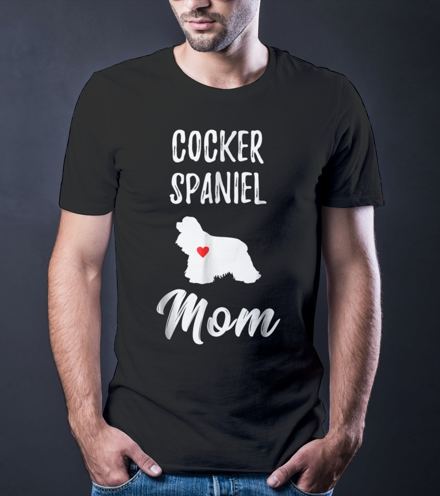 Cocker Spaniel Mom Heart T-Shirt