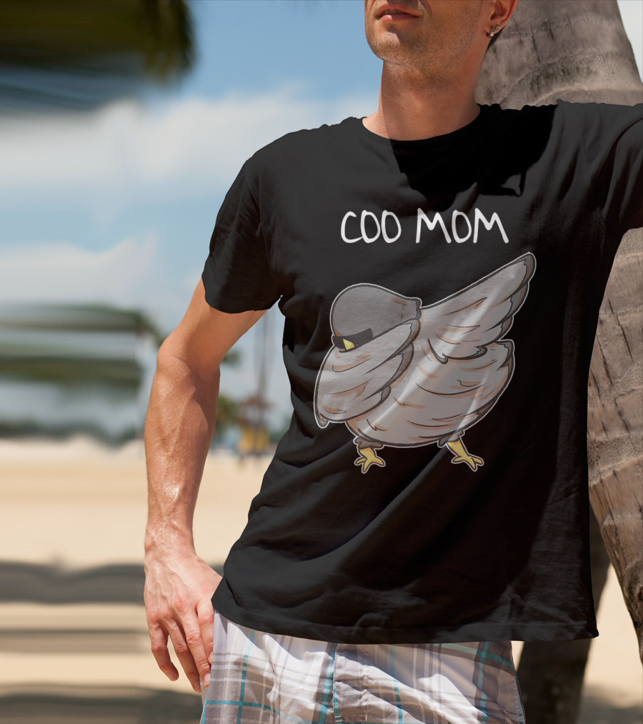 Coo Mom Pigeon Funny Cool Bird Pun Dabbing T-Shirt