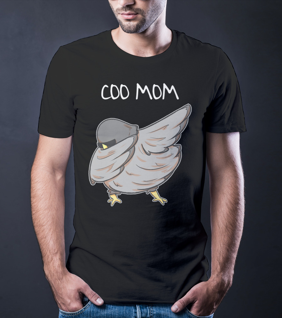 Coo Mom Pigeon Funny Cool Bird Pun Dabbing T-Shirt
