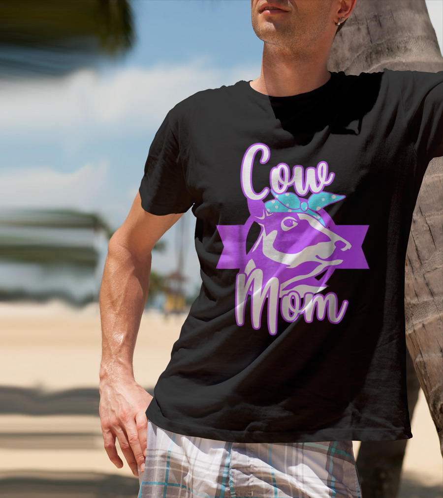 Cow Mom Crazy Cow Lady Dairy Farmer T-Shirt