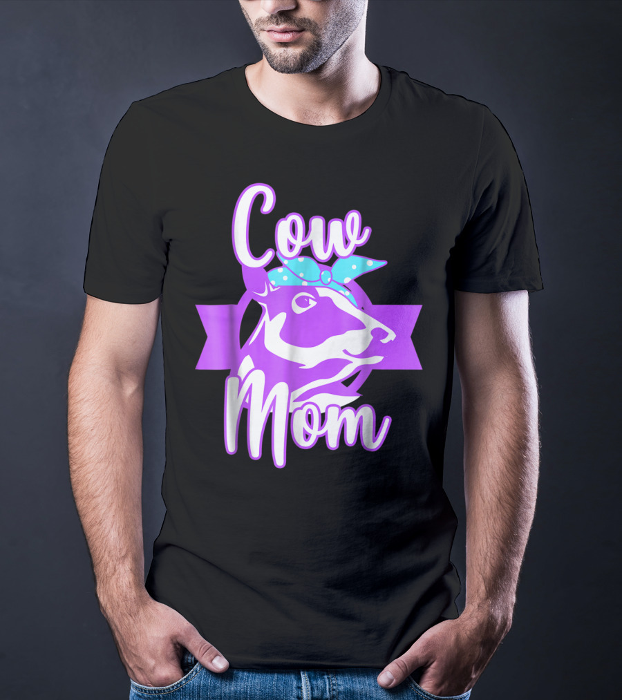 Cow Mom Crazy Cow Lady Dairy Farmer T-Shirt