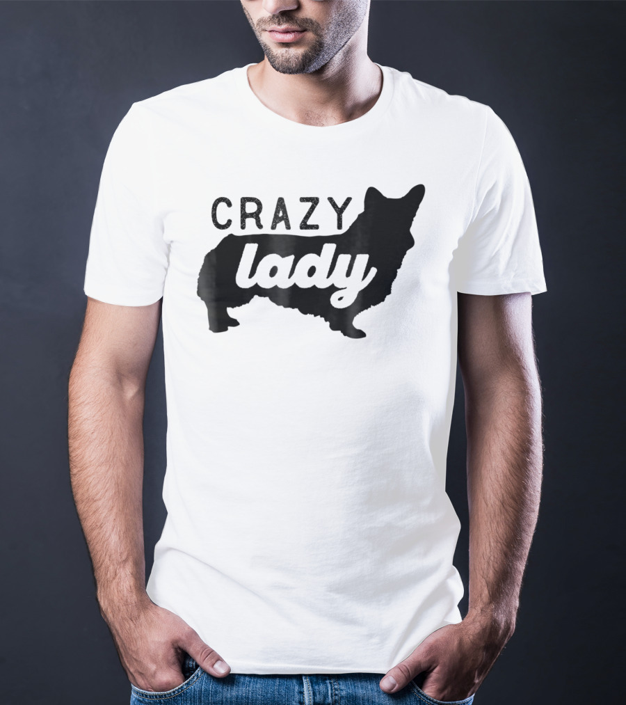 Crazy Corgi Lady Dog Mom Mama Corgi Lover T-Shirt