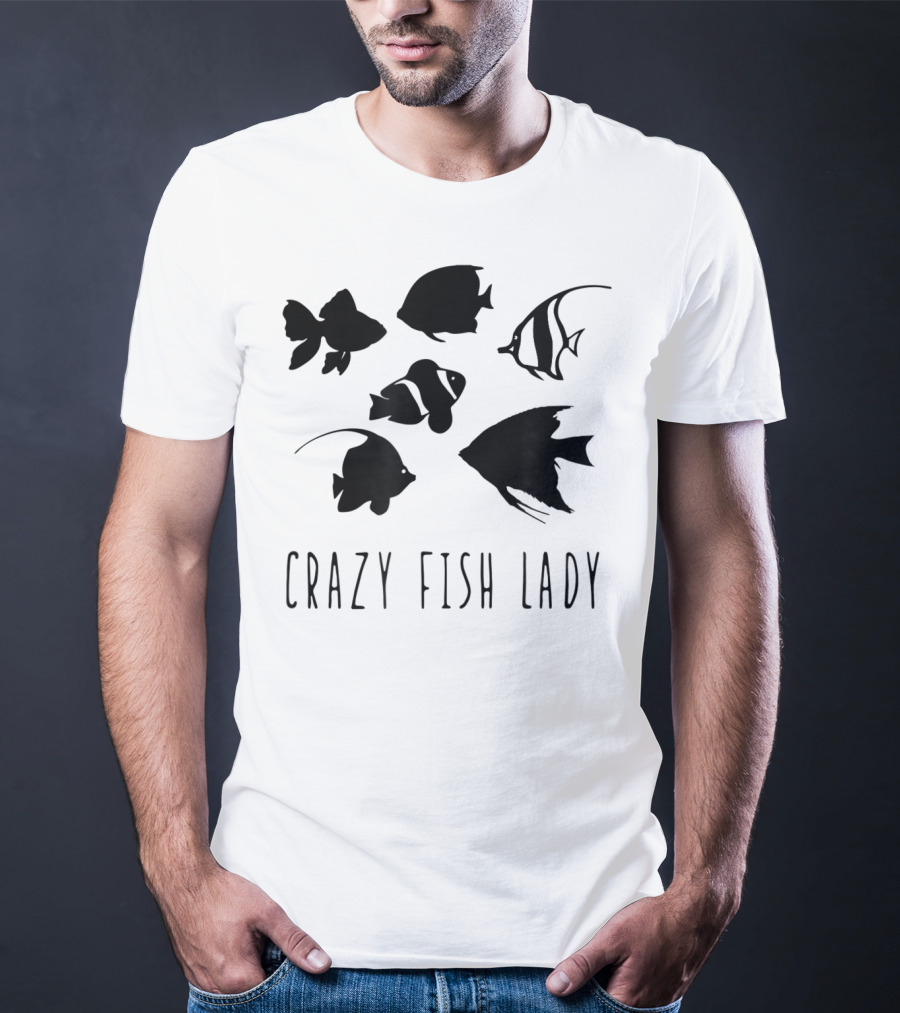 Crazy Fish Lady Fish Mom Sea Creature T-Shirt