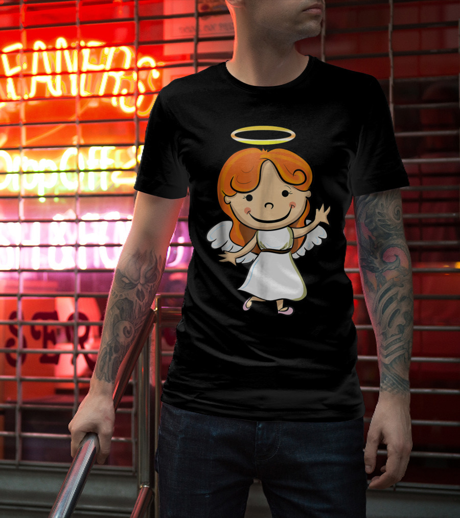 Cute Angel Halo Halloween Costume Christian T-Shirt
