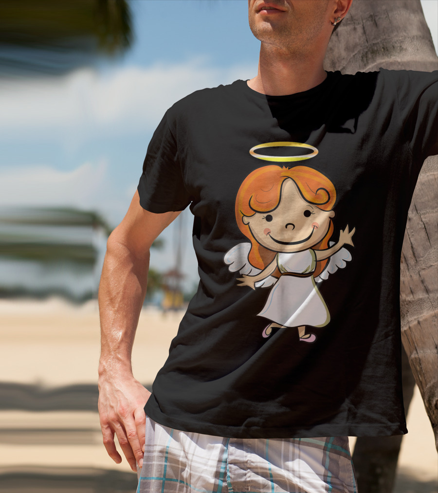Cute Angel Halo Halloween Costume Christian T-Shirt
