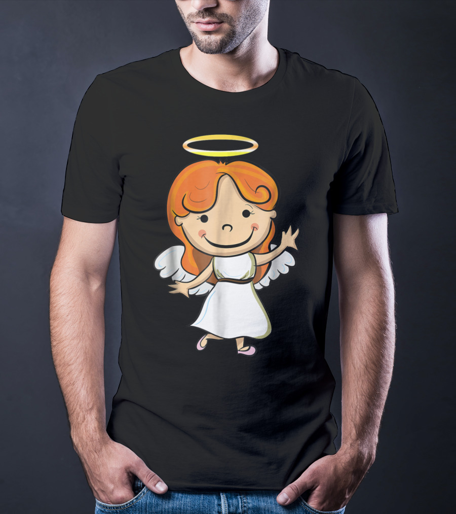 Cute Angel Halo Halloween Costume Christian T-Shirt