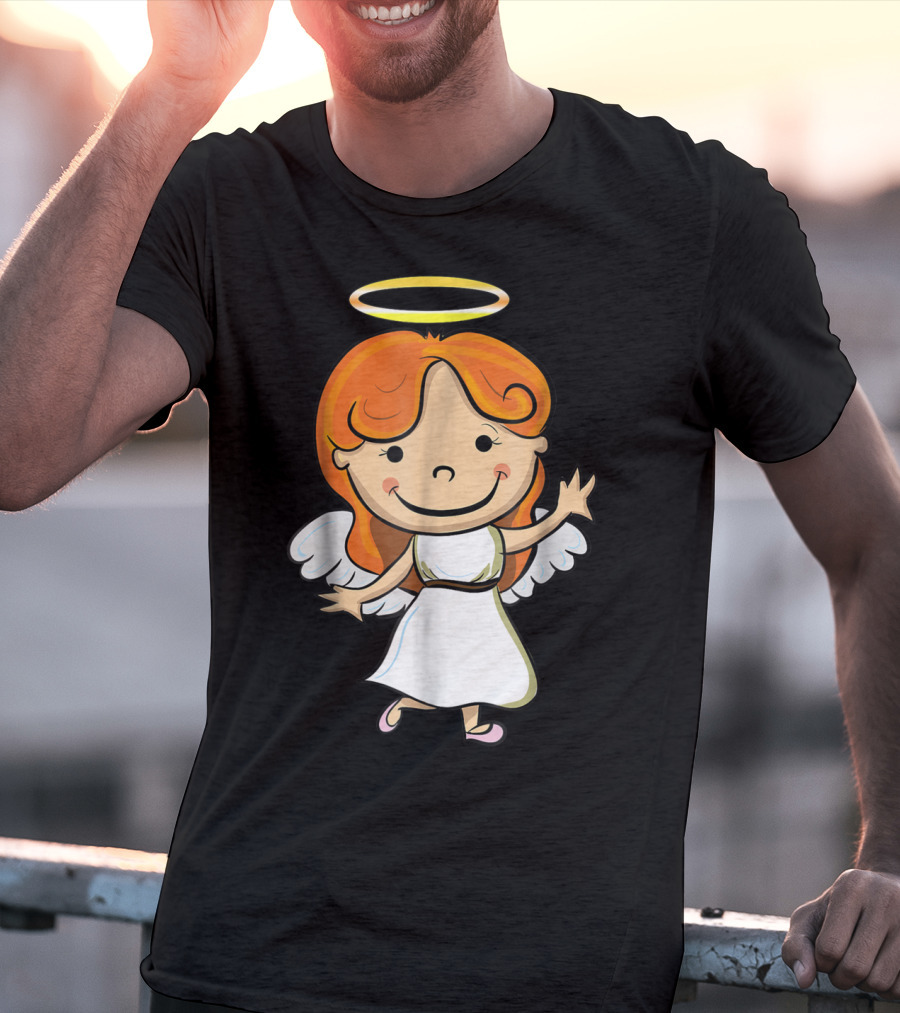 Cute Angel Halo Halloween Costume Christian T-Shirt