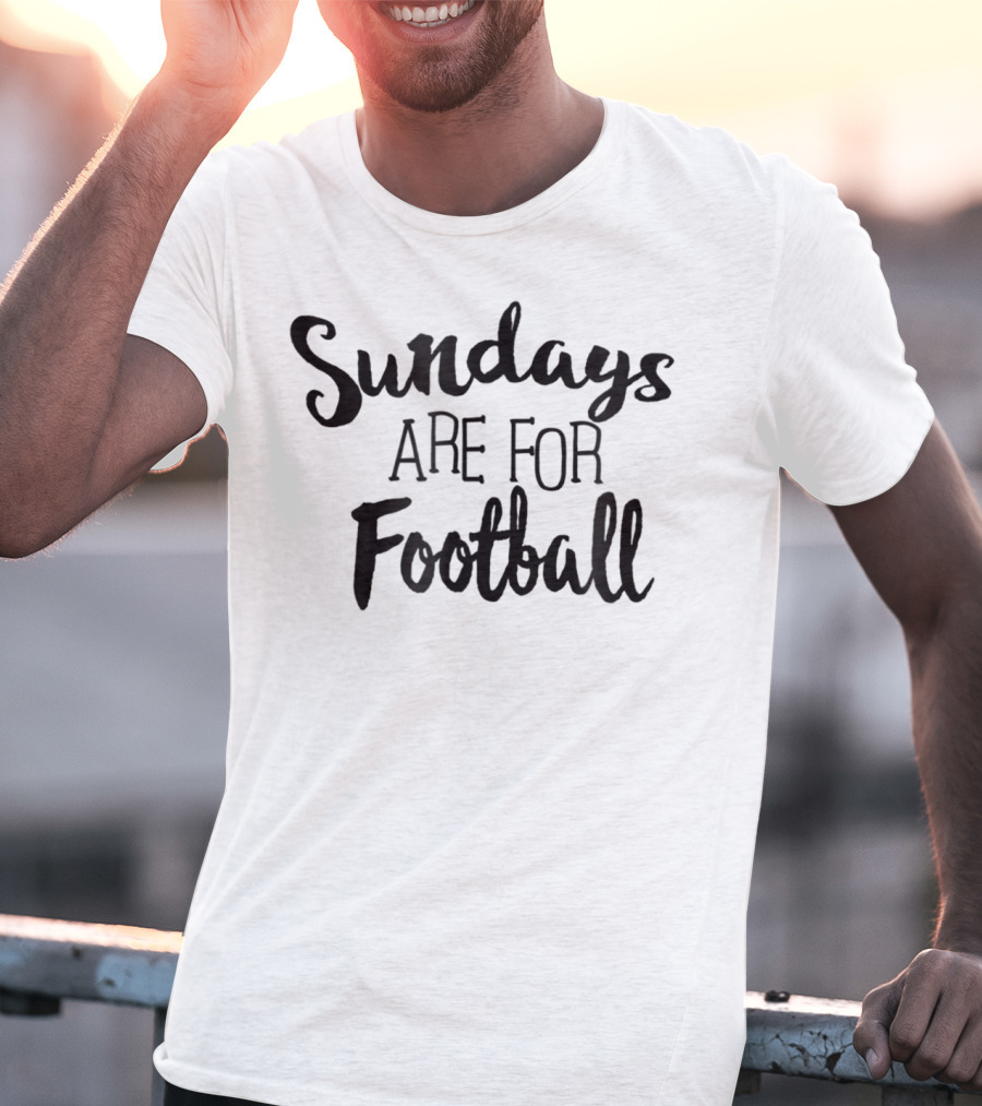 Sundays Are For Football Cute Supporters Mom And Dad T-Shirt