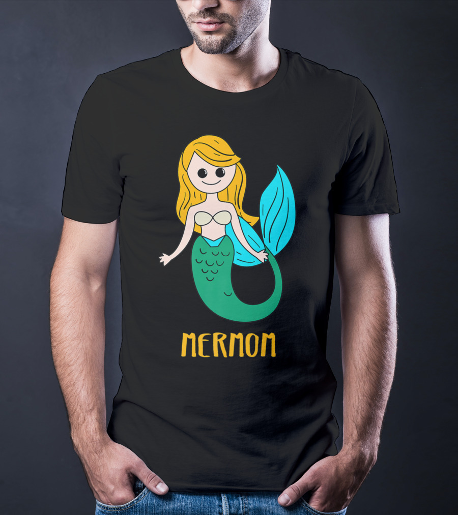 Cute Mermom For Stylish Women And Mothers T-Shirt