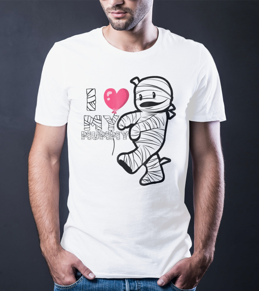 I Love My Mummy Cute Heart Balloon T-Shirt