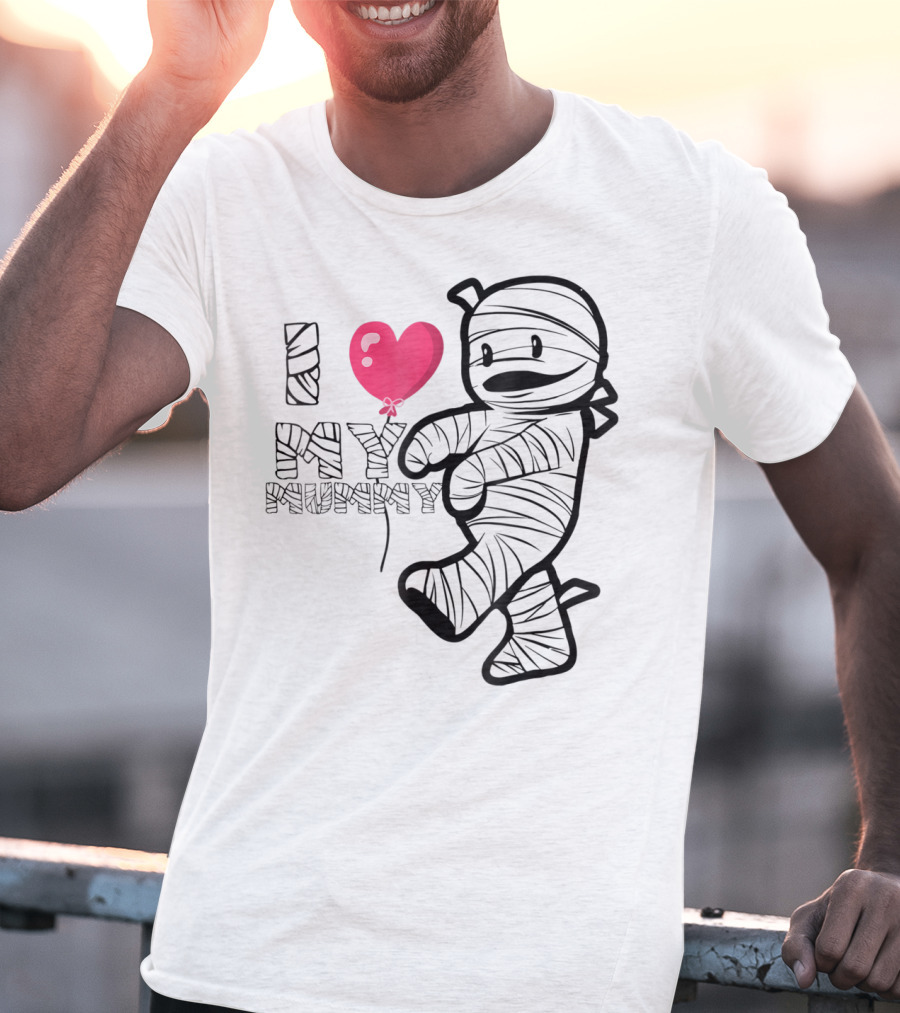 I Love My Mummy Cute Heart Balloon T-Shirt
