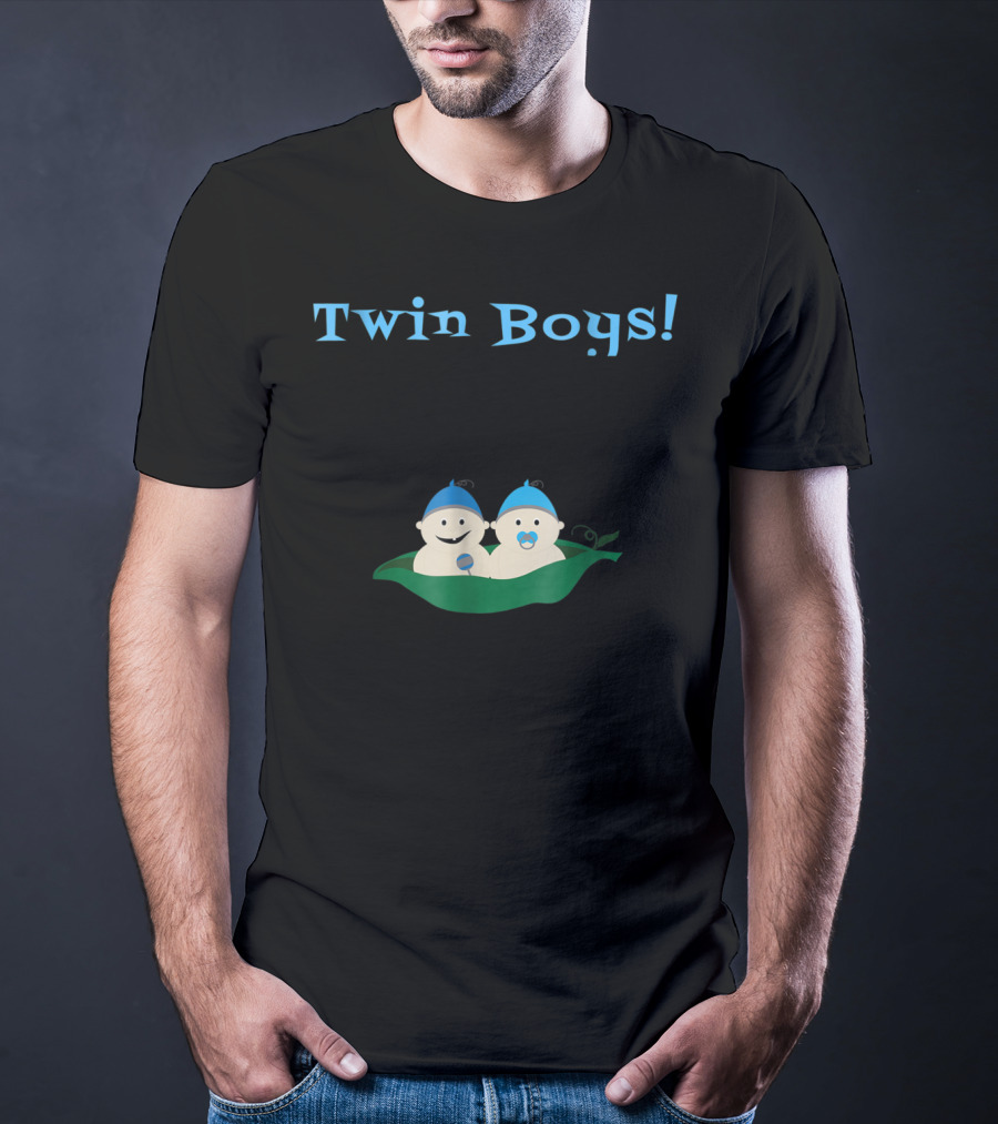 Twin Boys Cute Pregnancy To Be Mommy T-Shirt