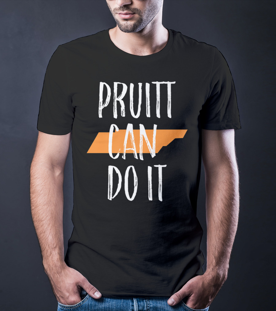 Pruitt Can Do It Tennessee Football UT Vols Time Womens T-Shirt