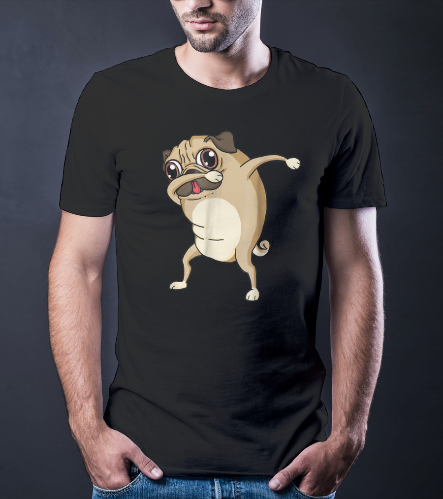 Dabbing Pug Dog Pug Dab Dance T-Shirt