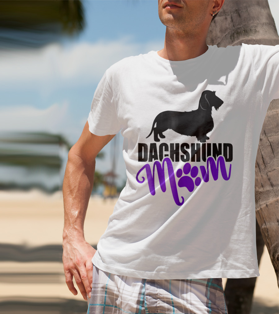 Dachshund Mom Wirehair Paw T-Shirt