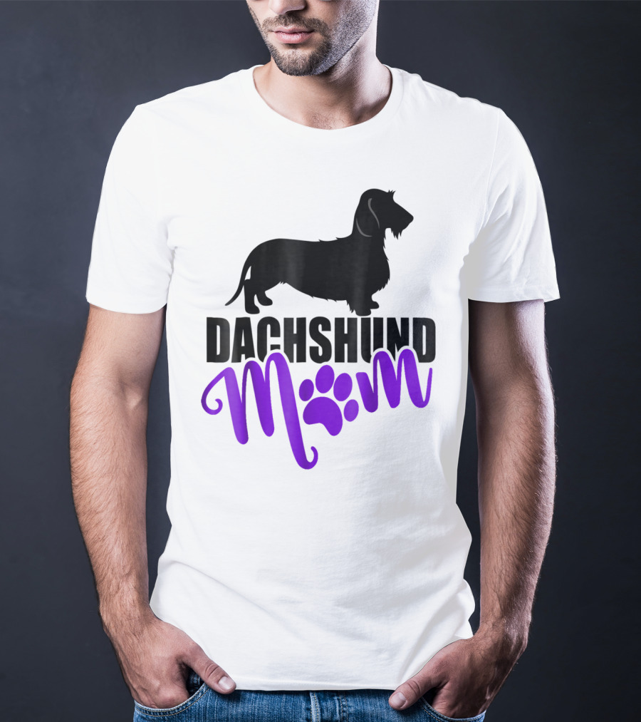 Dachshund Mom Wirehair Paw T-Shirt