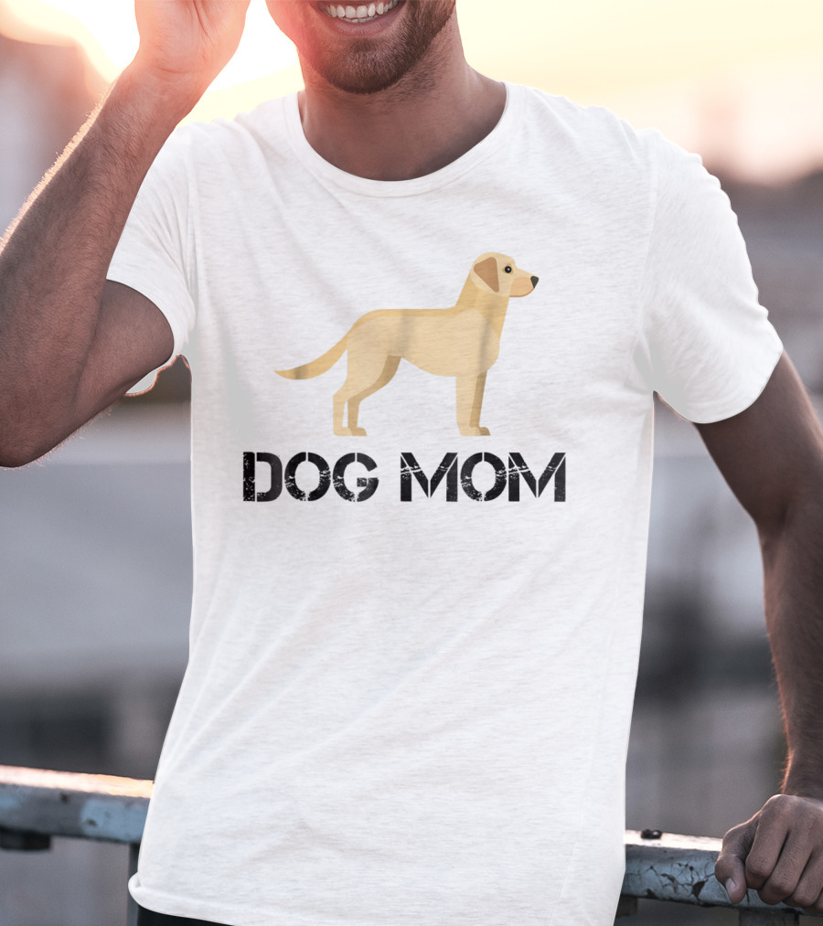 Dog Mom Yellow Lab T-Shirt