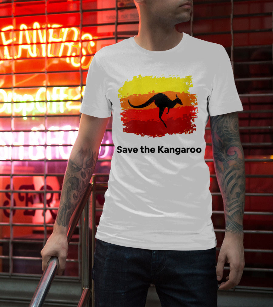 Save The Kangaroo Pray For Australia Rain T-Shirt