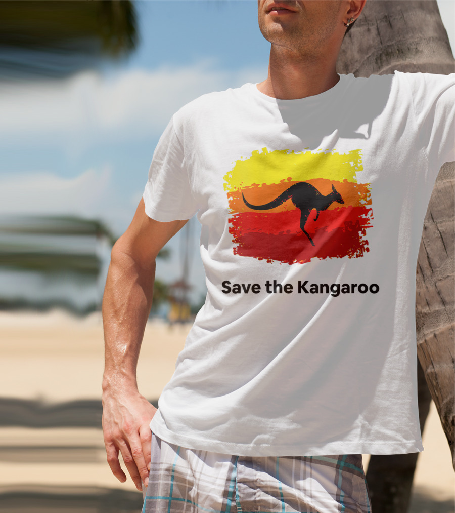 Save The Kangaroo Pray For Australia Rain T-Shirt