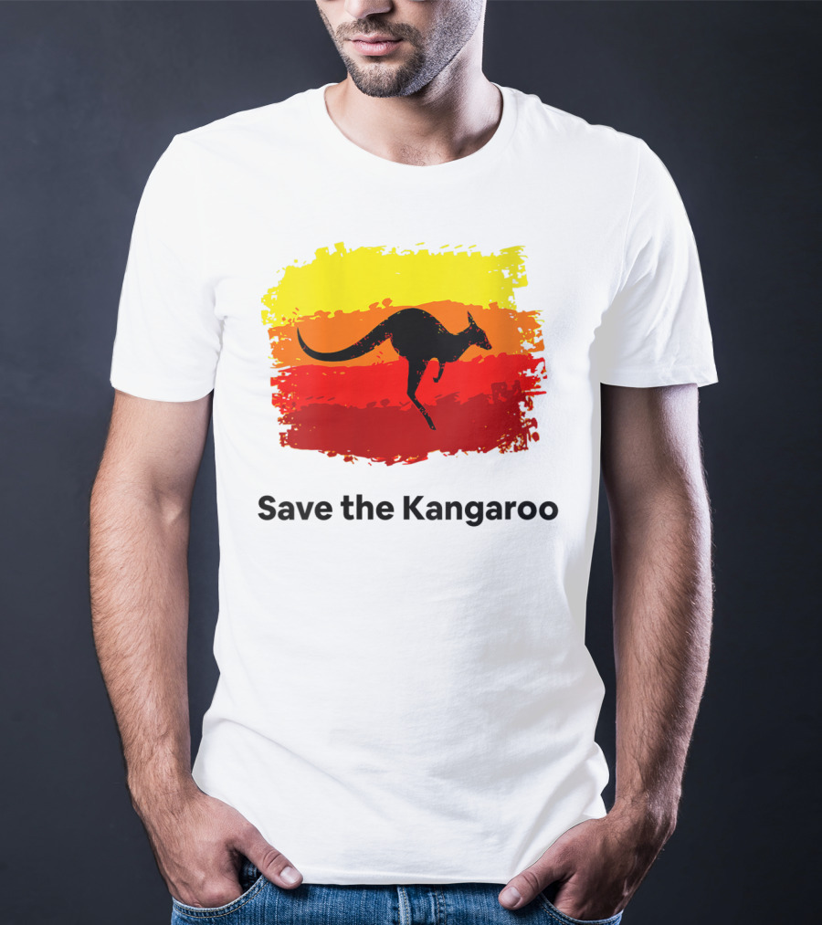 Save The Kangaroo Pray For Australia Rain T-Shirt