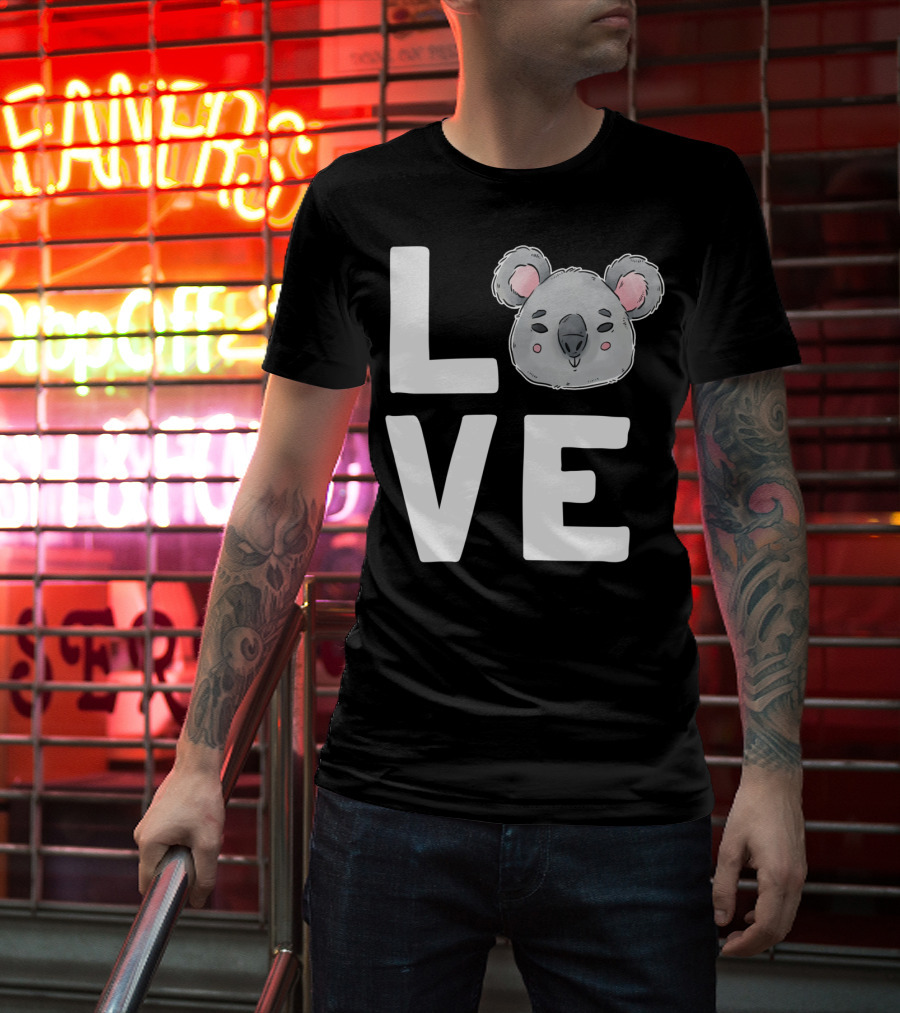 Love Koala Bear Cute Ecologist Australia Girl T-Shirt
