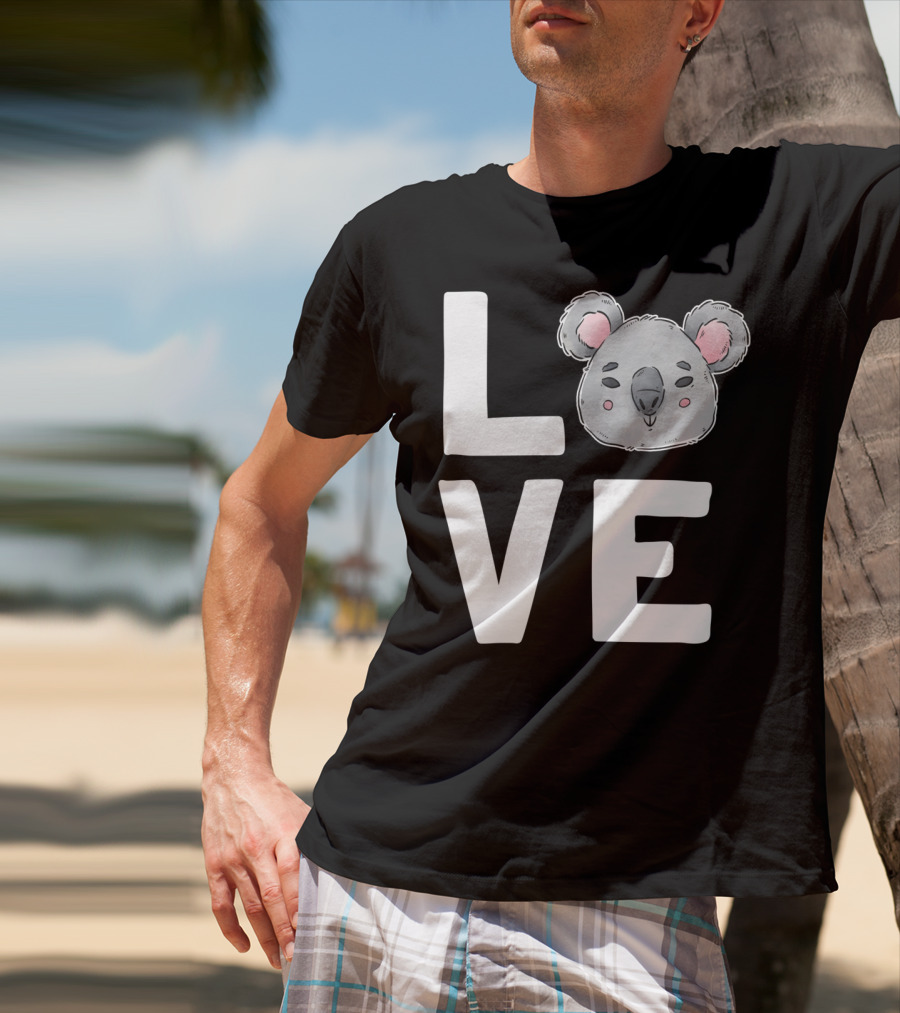 Love Koala Bear Cute Ecologist Australia Girl T-Shirt