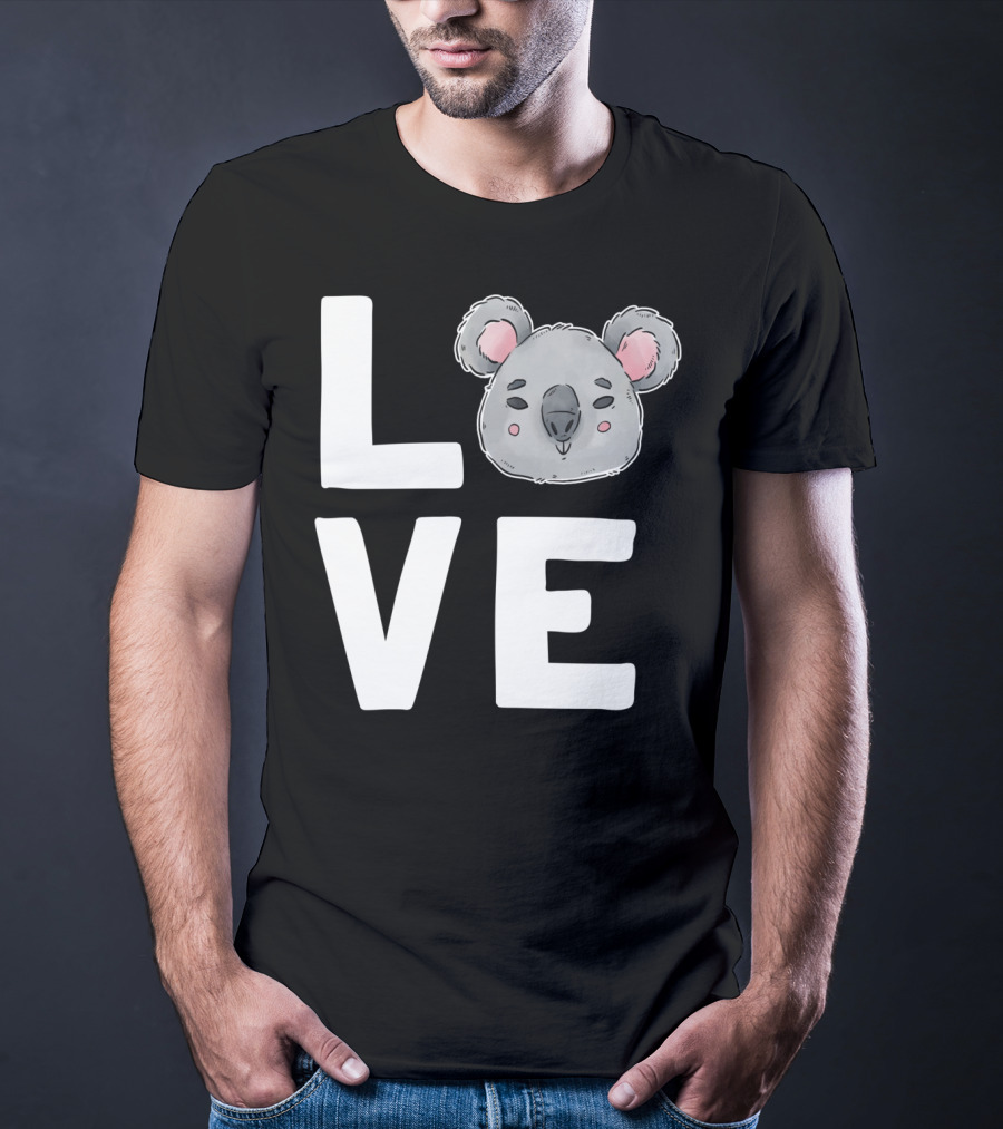 Love Koala Bear Cute Ecologist Australia Girl T-Shirt