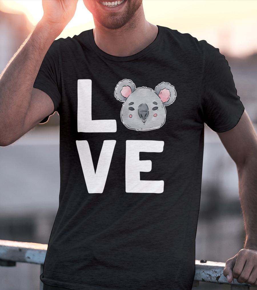Love Koala Bear Cute Ecologist Australia Girl T-Shirt