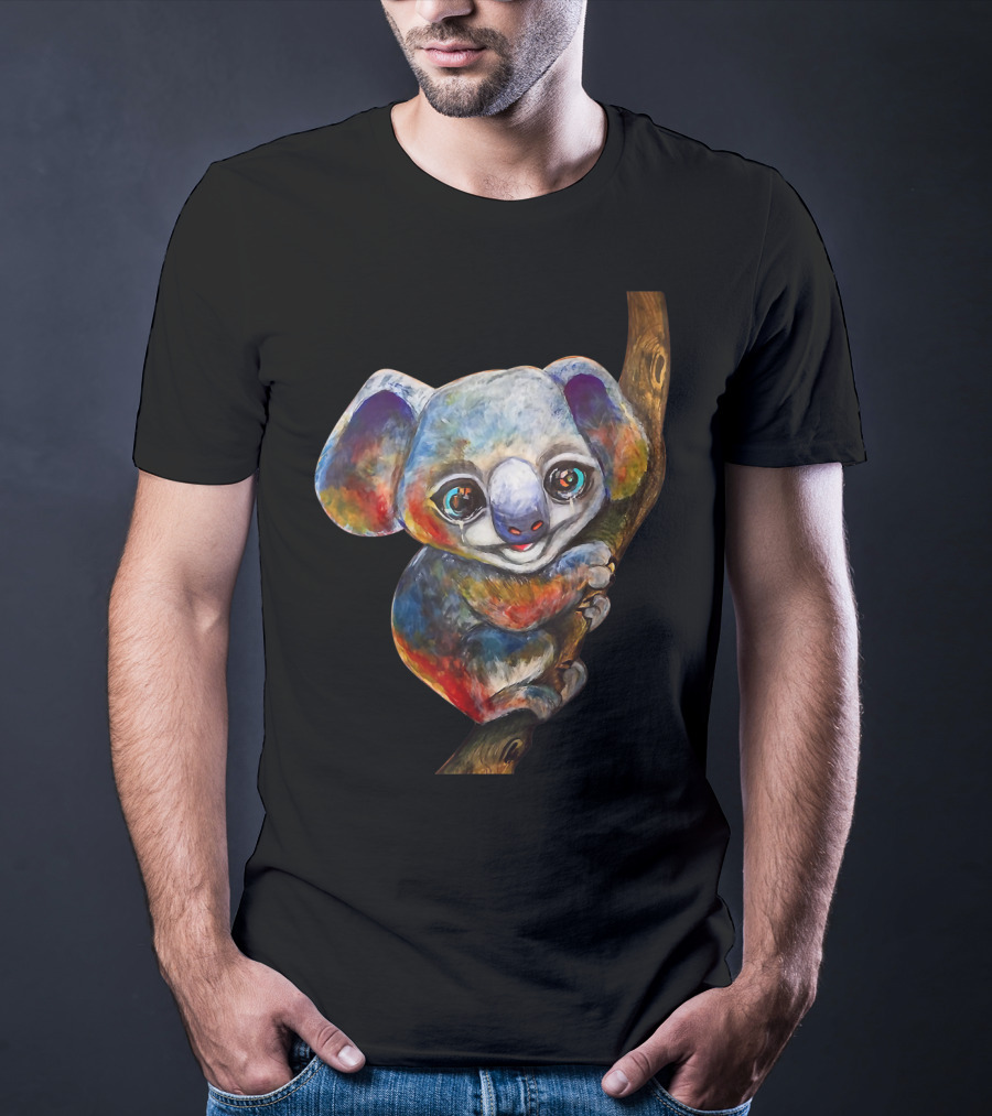 Pray For Australia Firefighters Colorful Koala On Tree T-Shirt