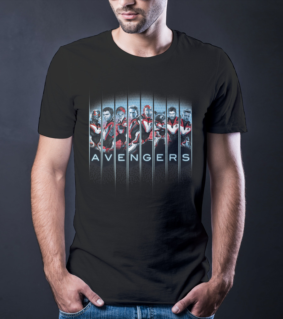 Avengers Endgame Characters In Quantum Suits T-Shirt