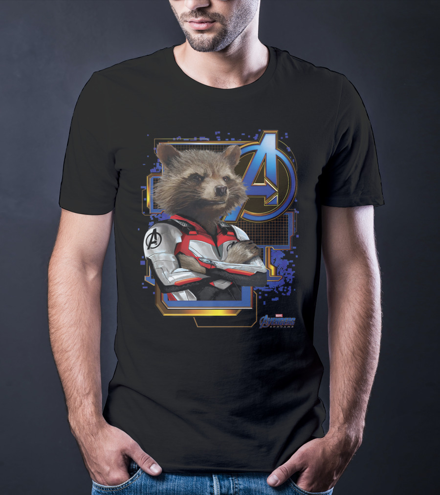 Avengers Endgame Rocket Raccoon Marvel T-Shirt