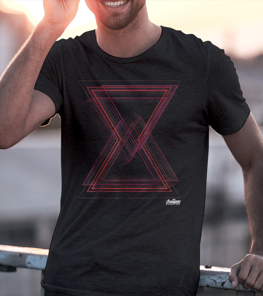 Marvel Avengers Infinity War Black Widow Geometric T-Shirt