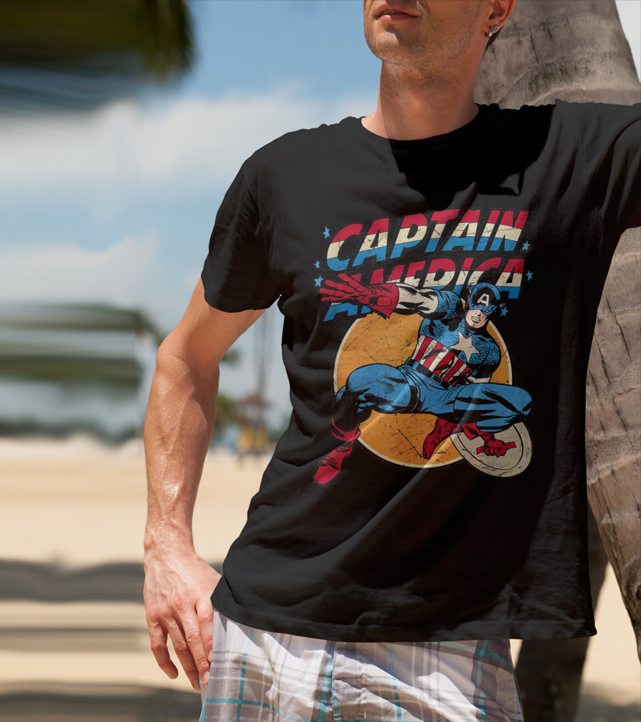 Captain America Marvel Avengers Shield T-Shirt