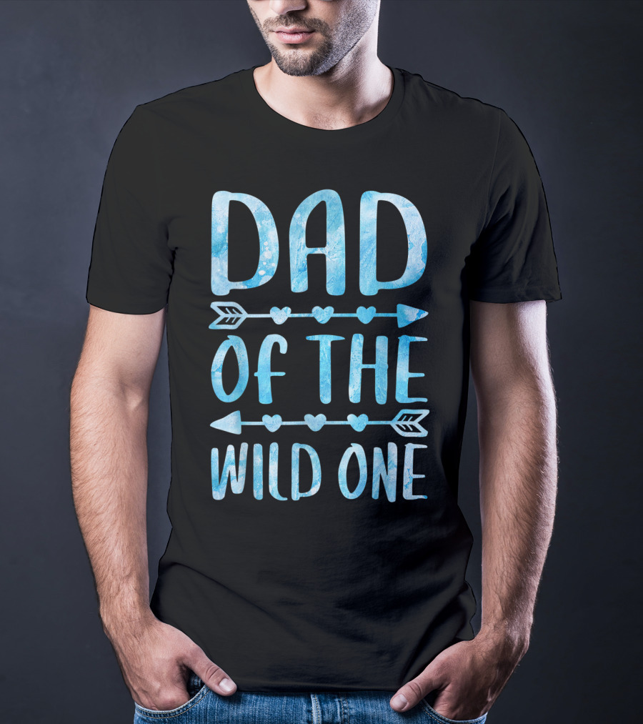 Dad Of The Wild One Father's Day Arrow Hearts T-Shirt