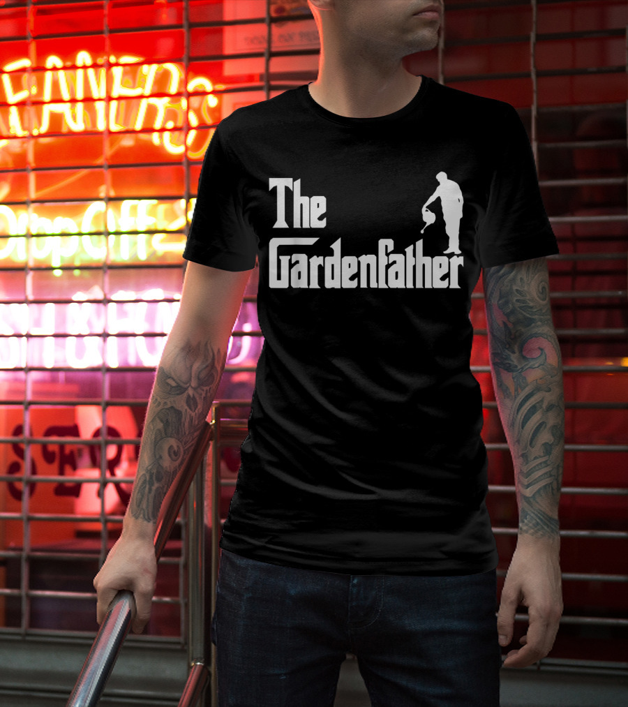 The Gardenfather Best Gardening Father Iconic Watering T-Shirt