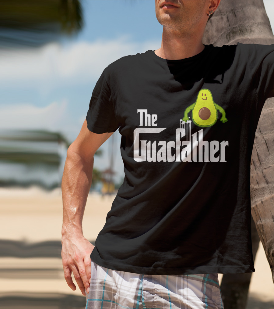 The Guacfather Funny Guacamole Avocado Mens Iconic T-Shirt